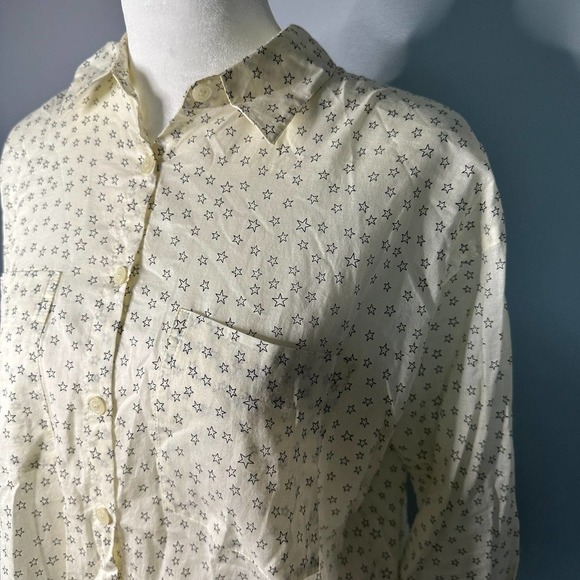 MADEWELL Star Cotton Blouse Size Small - Picture 3 of 7